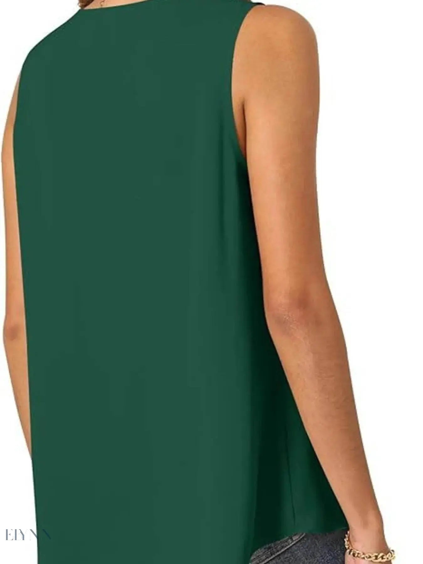 Plus Size V-Neck Tank Top - Stylish Sleeveless Fashion for Every Body - EBYNN