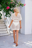 Openwork Tie Waist Cover Up - EBYNN