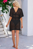 Openwork Tie Waist Cover Up - EBYNN