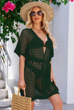 Openwork Tie Waist Cover Up - EBYNN