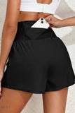 Pocketed High Waist Swim Shorts for Women - EBYNN