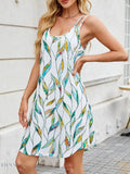 Printed Maxi Cami Dress for Effortless Summer Style - EBYNN
