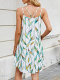 Printed Maxi Cami Dress for Effortless Summer Style - EBYNN