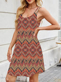 Printed Maxi Cami Dress for Effortless Summer Style - EBYNN