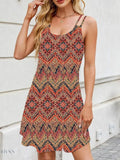 Printed Maxi Cami Dress for Effortless Summer Style - EBYNN