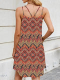 Printed Maxi Cami Dress for Effortless Summer Style - EBYNN