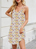 Printed Maxi Cami Dress for Effortless Summer Style - EBYNN