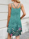 Printed Maxi Cami Dress for Effortless Summer Style - EBYNN