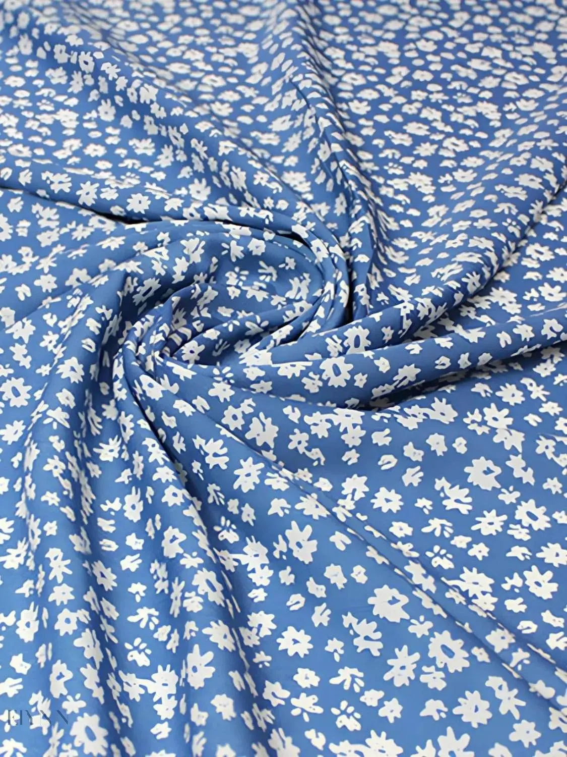 Printed V-Neck Ruffled Cap Sleeve Maxi Dress - EBYNN