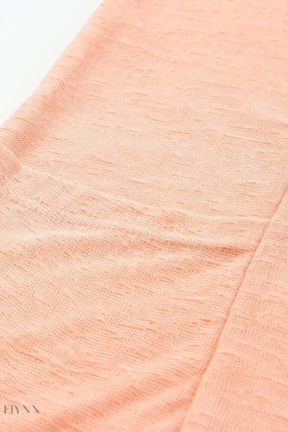 Sheer Round Neck Short Sleeve Beach Cover-Up - EBYNN