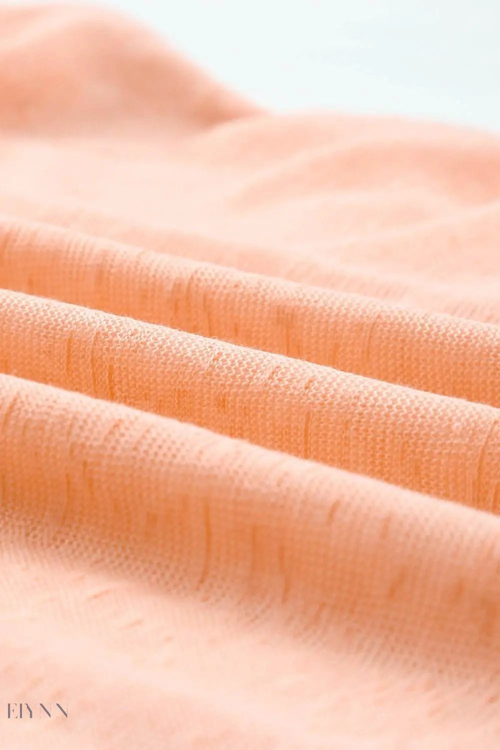 Sheer Round Neck Short Sleeve Beach Cover-Up - EBYNN