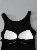 Round Neck Tank Top with Bra - Comfort and Style in One - EBYNN