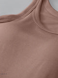 Round Neck Tank Top with Bra - Comfort and Style in One - EBYNN