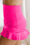 Ruffle Hem Swim Skort - Stylish & Functional - EBYNN