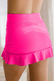 Ruffle Hem Swim Skort - Stylish & Functional - EBYNN