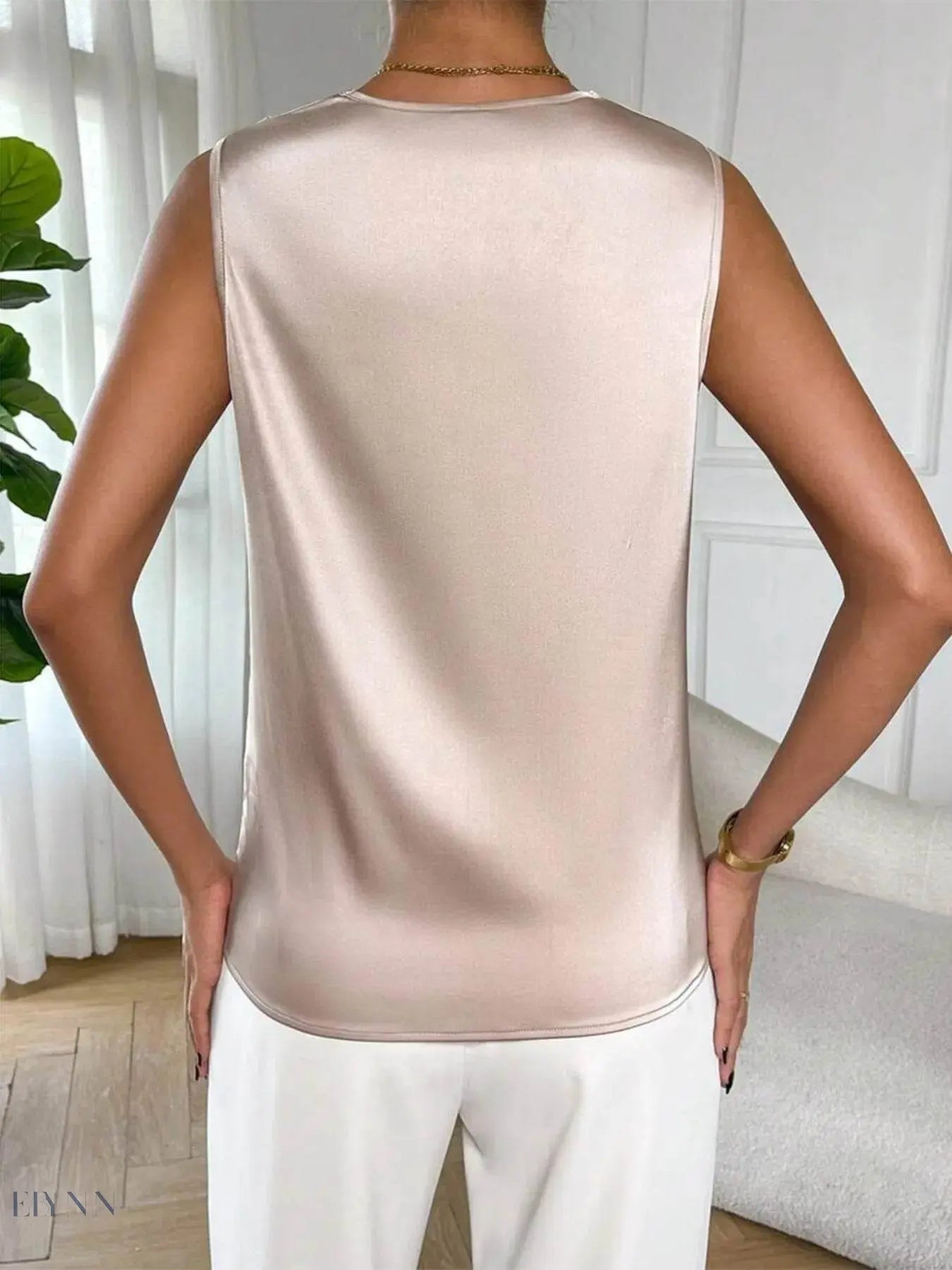 Satin Cowl Neck Blouse for Effortless Elegance and Style - EBYNN