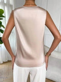 Satin Cowl Neck Blouse for Effortless Elegance and Style - EBYNN