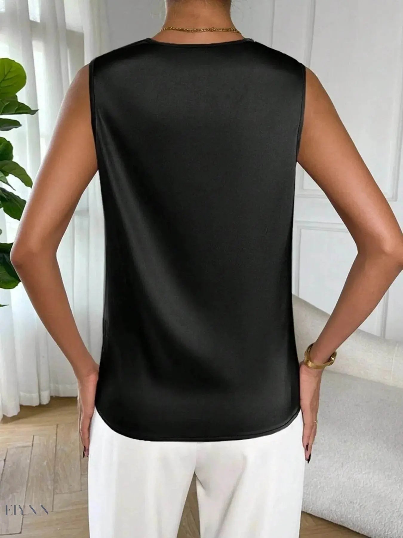 Satin Cowl Neck Blouse for Effortless Elegance and Style - EBYNN