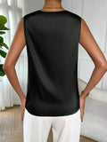 Satin Cowl Neck Blouse for Effortless Elegance and Style - EBYNN