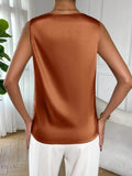 Satin Cowl Neck Blouse for Effortless Elegance and Style - EBYNN