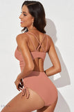Tied Cutout Plunge One-Piece Swimsuit - EBYNN