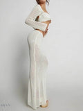 Long Sleeve Cover Up Set - Stylish Knitwear - EBYNN