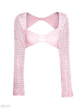 Long Sleeve Cover Up Set - Stylish Knitwear - EBYNN