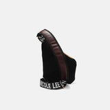 Nicole Lee USA Vegan Leather Leopard & Lip Pattern Crossbody Bag.