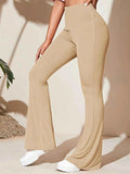 Plus Size High-Waist Flare Active Pants.