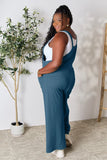 Double Take Full Size Wide Strap Overall with Pockets.