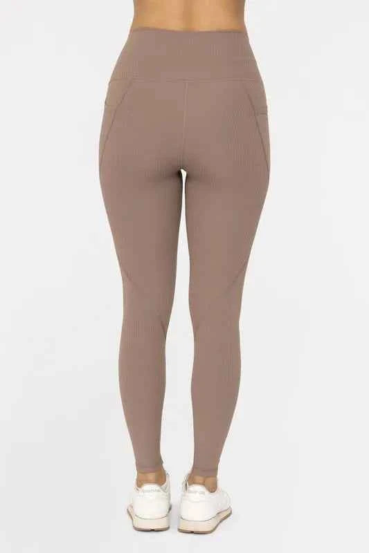 Soft Ribbed High Waisted Leggings.