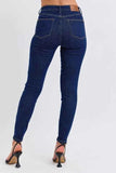 Judy Blue Plus Size Mid Rise Tummy Control Skinny Jeans.
