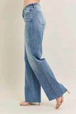 Judy Blue Plus Size V-Front Baggy Jeans.