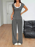 Textured Top and Pants Set for Effortless Style and Comfort - EBYNN
