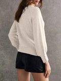 Crew Neck Long Sleeve Sweater.