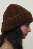 Solid Color Thermal Knit Hat.