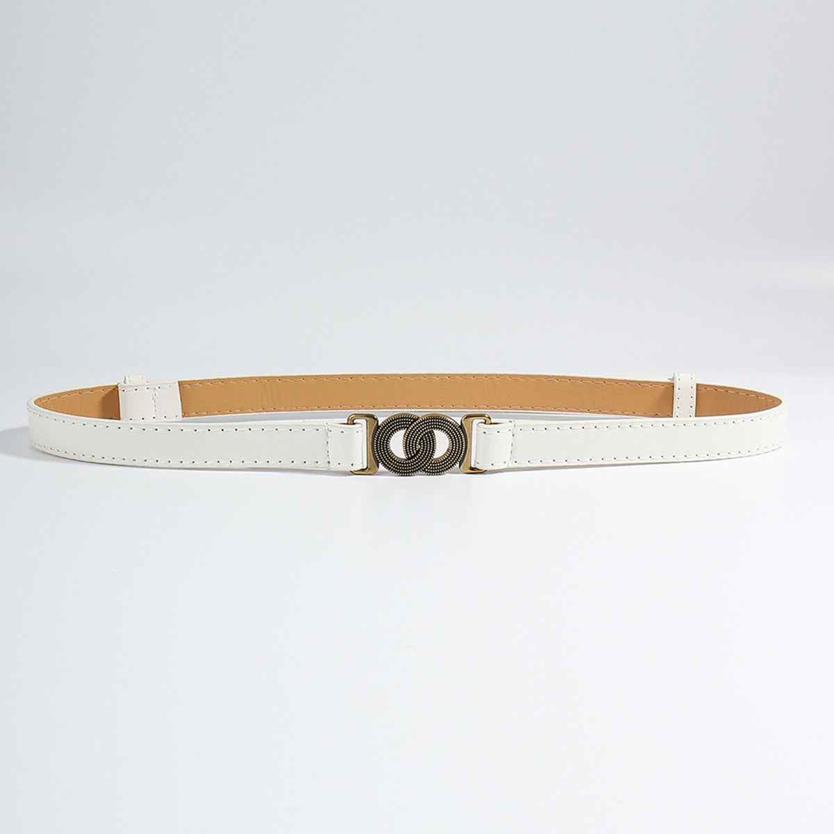 Alloy Buckle PU Leather Belt.