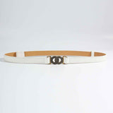 Alloy Buckle PU Leather Belt.