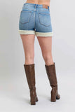 Judy Blue Plus Size High-Waisted Tummy Control Denim Shorts.