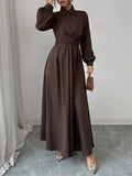 Long Sleeve Maxi Shirt Dress.