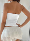 Bow Detail Tube Top.