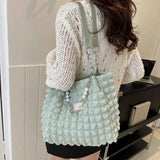 Bubble Textured Medium Tote Bag.