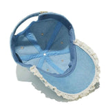 Adjustable Dog Bow Baseball Cap - 100% Cotton.