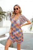 Colorful Angel Wings Mesh Beach Cover-Up for Stylish Summer Outings by Trendsi