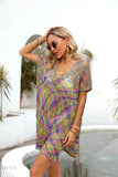 Colorful Angel Wings Mesh Beach Cover-Up with Loose Fit for Stylish Summer Outings