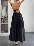 Sweetheart Neck Backless Cami Dress.