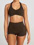Halter Neck Cami and Shorts Active Set.