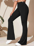 Plus Size High-Waist Flare Active Pants.