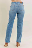 Judy Blue Plus Size High-Waist Vintage Straight Jeans.
