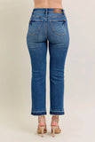 Judy Blue Plus Size High Waist Vintage Wash Kick Flare Jeans.